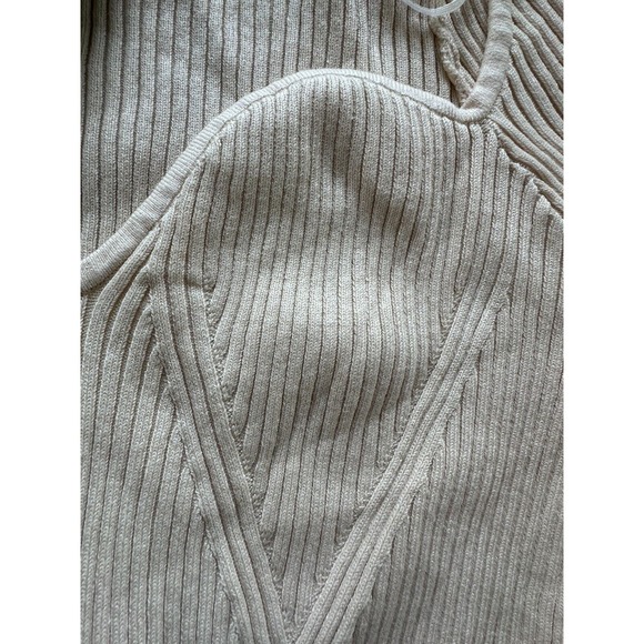 H & M Ribbed Long-sleeved ribbed top Liva-Eco Viscose Size XL - Picture 5 of 6